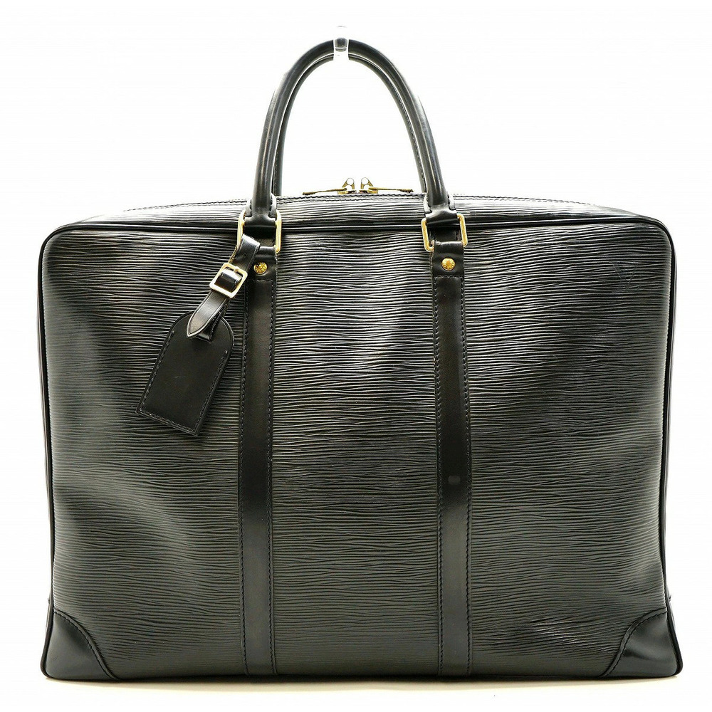 LOUIS VUITTON Epi Porte Documents Voyage Bag Business Briefcase Leather Noir